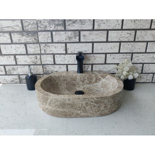 Emparador Oval Mermer Lavabo