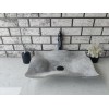 Silver Traverten Undate Mermer Lavabo