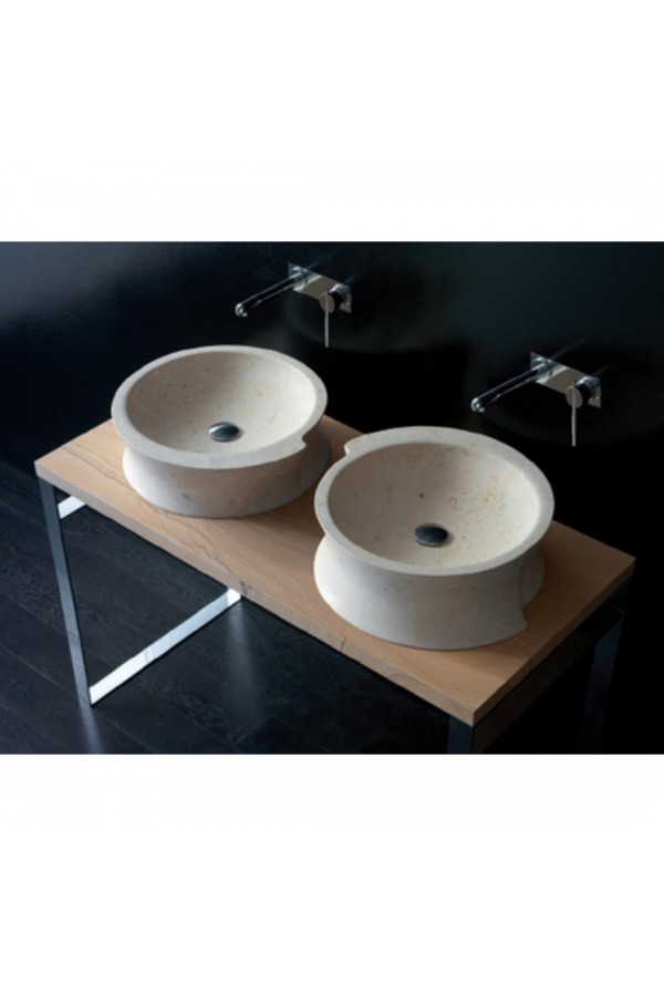 Bej Yuvarlak Mermer Lavabo Bej Yuvarlak Mermer Lavabo