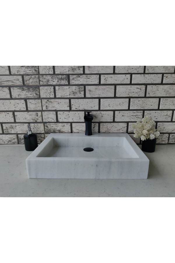 Beyaz Bevel Mermer Lavabo Beyaz Bevel Mermer Lavabo