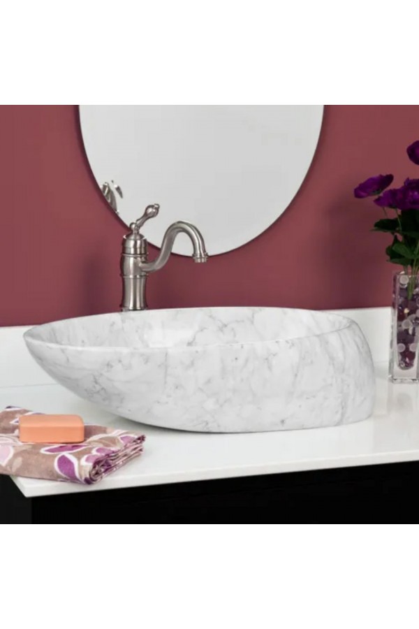 Beyaz Vessel Mermer Lavabo Beyaz Vessel Mermer Lavabo