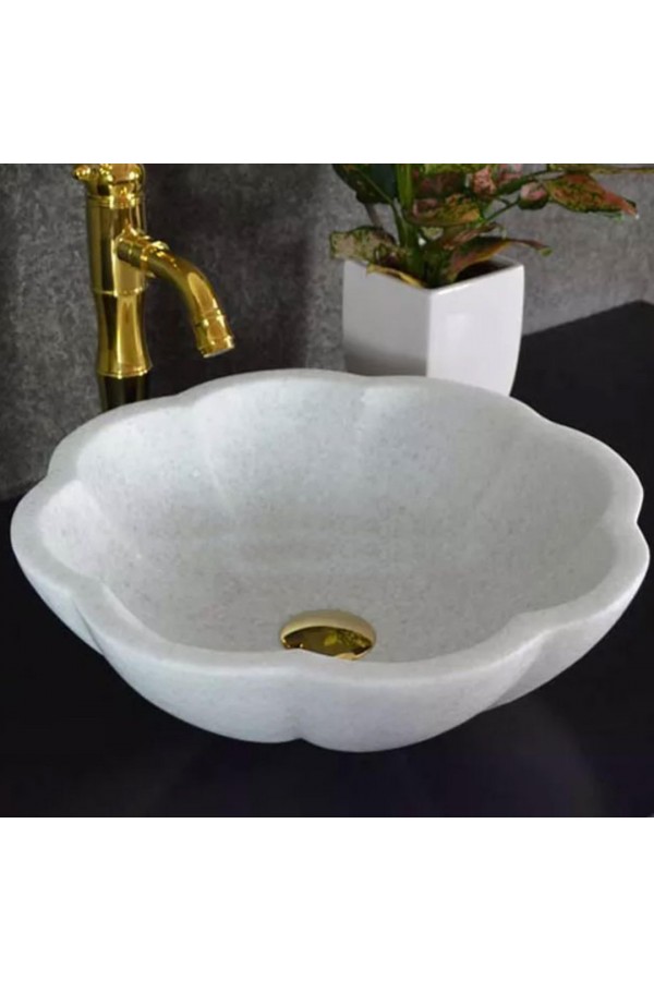 Beyaz Papatya Mermer Lavabo Beyaz Papatya Mermer Lavabo