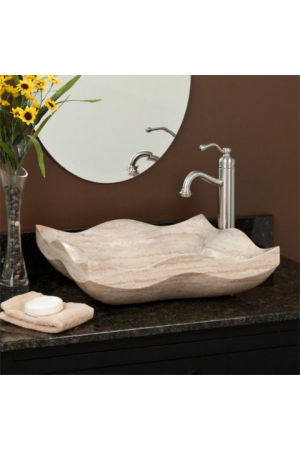 Dalgalı Mermer Lavabo Dalgalı Mermer Lavabo