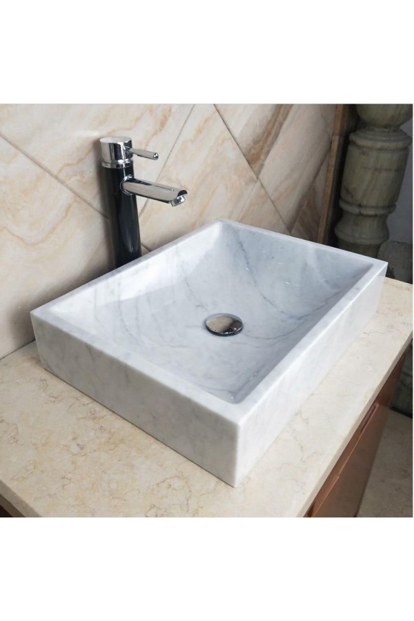 Beyaz Live Mermer Lavabo Beyaz Live Mermer Lavabo
