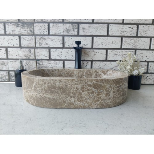 Emparador Oval Mermer Lavabo