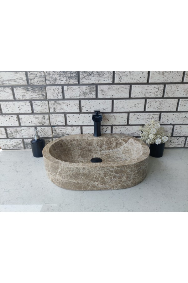 Emparador Oval Mermer Lavabo Emparador Oval Mermer Lavabo