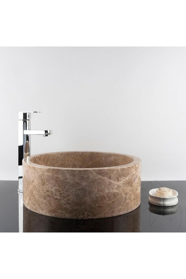 Emparador Silindir Mermer Lavabo Emparador Silindir Mermer Lavabo