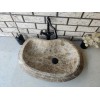 Emparador Step Elips Mermer Lavabo