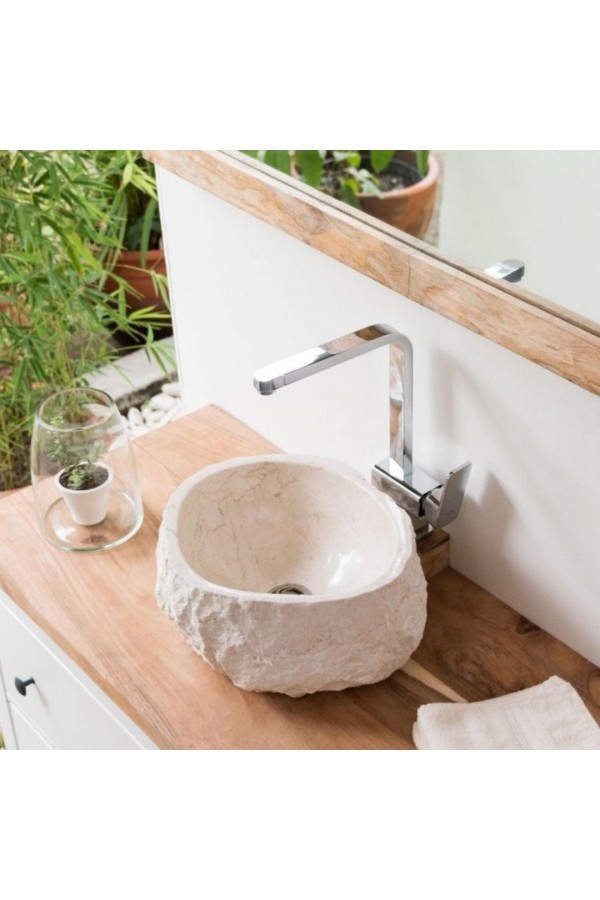 Bej Even Patlatma Mermer Lavabo Bej Even Patlatma Mermer Lavabo