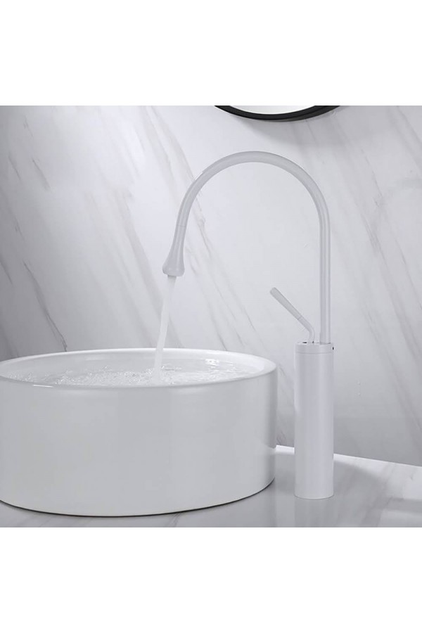 Beyaz Minimal Max Çanak Lavabo Bataryası Beyaz Minimal Max Çanak Lavabo Bataryası