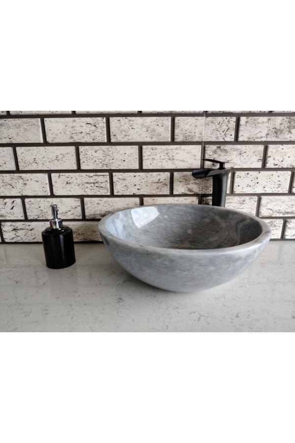 Gri Çanak Mermer Lavabo Gri Çanak Mermer Lavabo