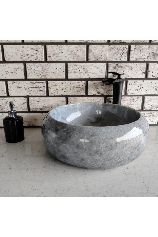 Gri Teker Mermer Lavabo Gri Teker Mermer Lavabo