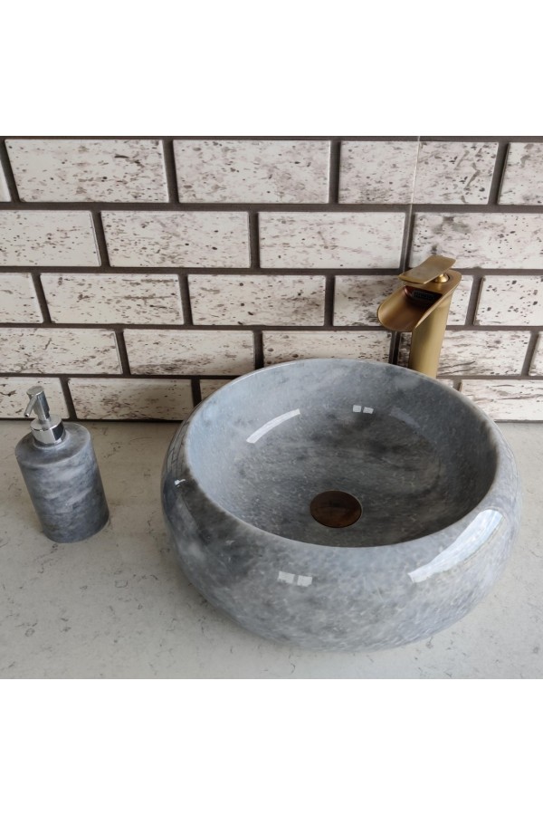 Gri Teker Mermer Lavabo Gri Teker Mermer Lavabo