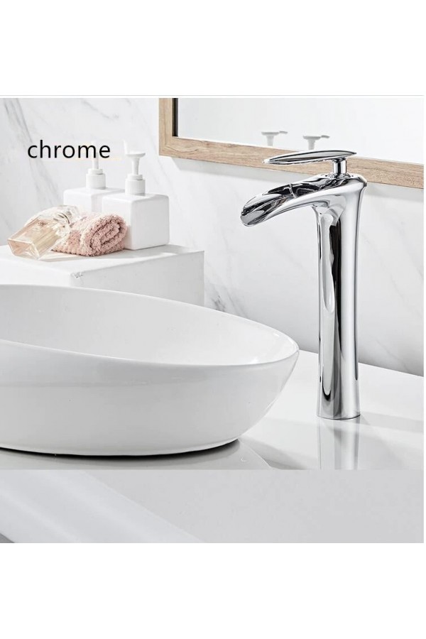 Krom Şelale Çanak Lavabo Bataryası Krom Şelale Çanak Lavabo Bataryası