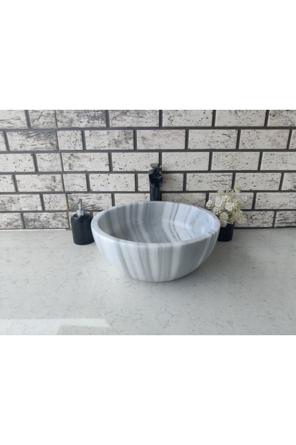 Lined Çanak Mermer Lavabo Lined Çanak Mermer Lavabo