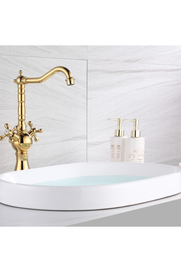 Gold Koç Başlık Çanak Lavabo Bataryası Gold Koç Başlık Çanak Lavabo Bataryası