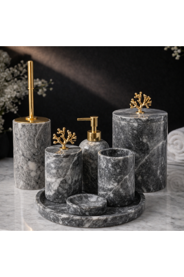 Karaca 7'li Mermer Banyo Seti