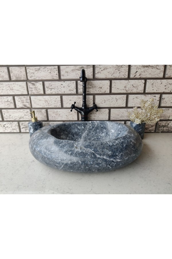 Karaca Siyahı Fat Mermer Lavabo Karaca Siyahı Fat Mermer Lavabo