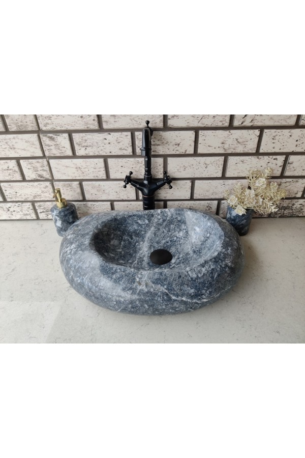 Karaca Siyahı Fat Mermer Lavabo Karaca Siyahı Fat Mermer Lavabo