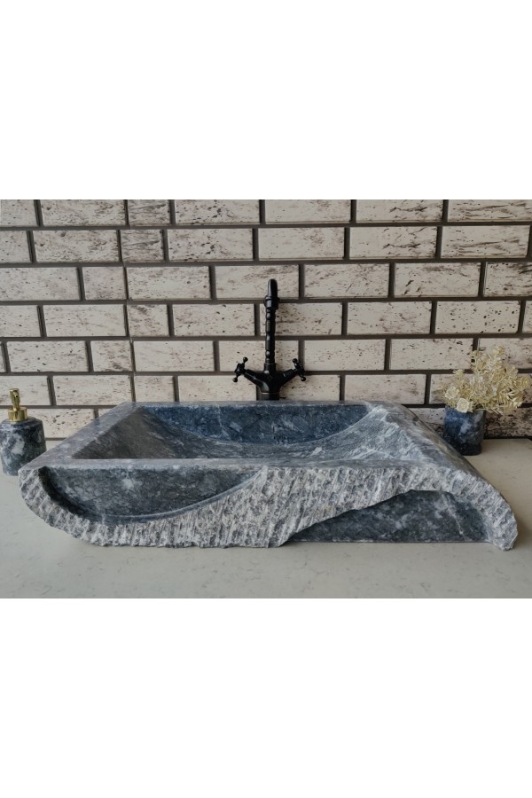 Karaca Siyahı Special Yay Mermer Lavabo Karaca Siyahı Special Yay Mermer Lavabo