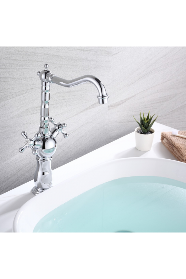 Krom Koç Başlık Çanak Lavabo Bataryası Krom Koç Başlık Çanak Lavabo Bataryası
