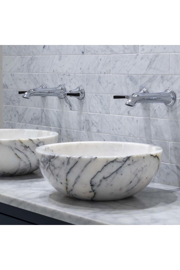 Leylak Çanak Mermer Lavabo Leylak Çanak Mermer Lavabo
