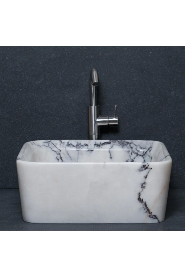 Leylak Kara Pahlı Mermer Lavabo Leylak Kara Pahlı Mermer Lavabo