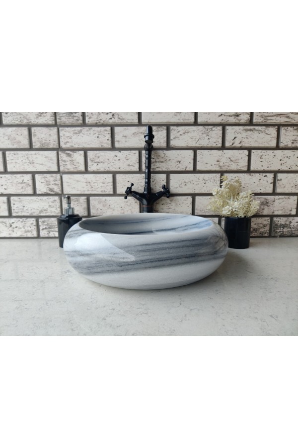 Lined Teker Mermer Lavabo Lined Teker Mermer Lavabo