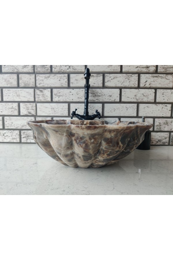 Onyx Flowers Mermer Lavabo Onyx Flowers Mermer Lavabo