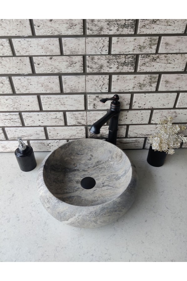 Silver Teker Mermer Lavabo Silver Teker Mermer Lavabo