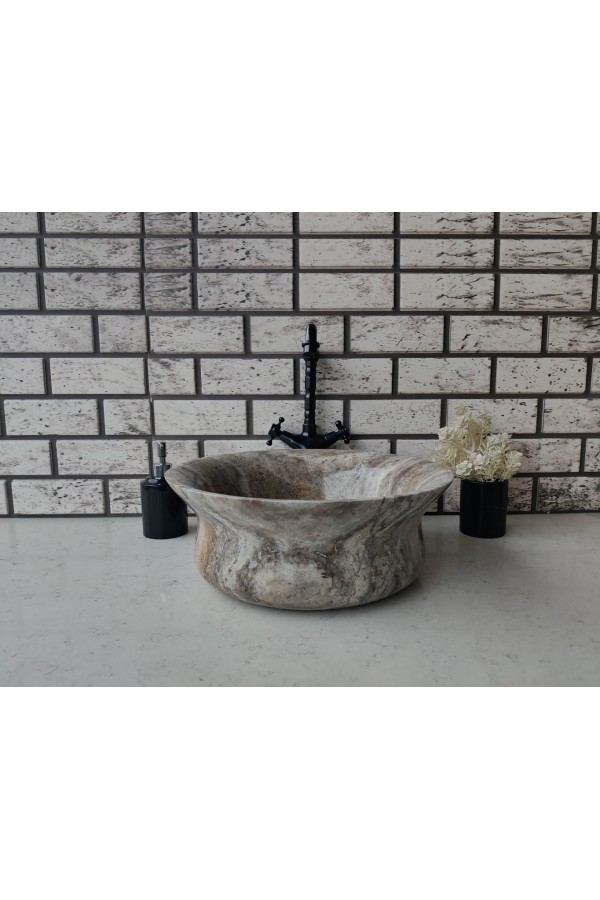 Silver Thin Mermer Lavabo Silver Thin Mermer Lavabo