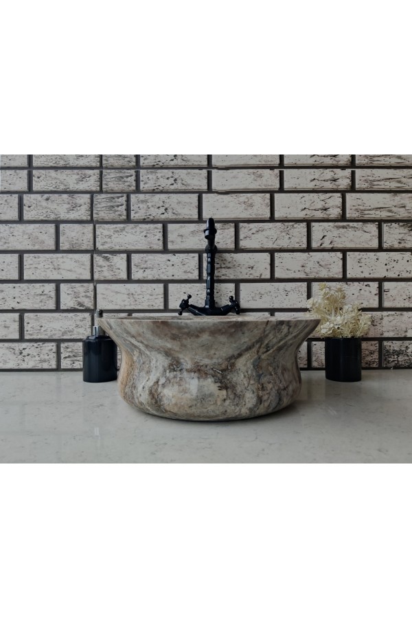 Silver Thin Mermer Lavabo Silver Thin Mermer Lavabo