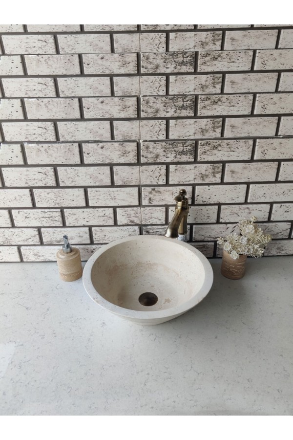 Traverten Külah Mermer Lavabo Traverten Külah Mermer Lavabo