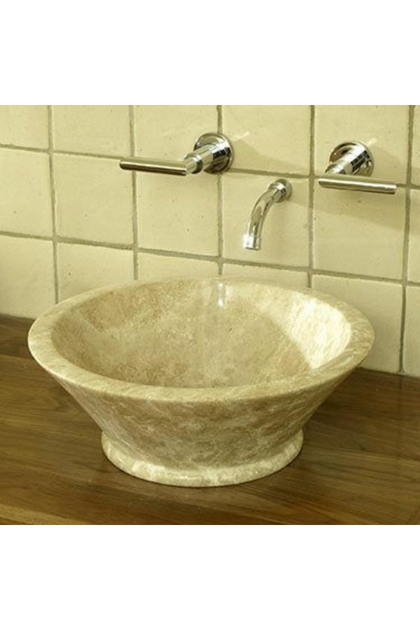 Traverten Cone Mermer Lavabo Traverten Cone Mermer Lavabo