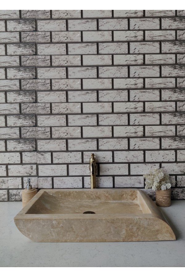 Traverten Edge Mermer Lavabo Traverten Edge Mermer Lavabo
