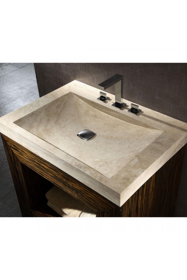 Traverten Köşe Mermer Lavabo Traverten Köşe Mermer Lavabo