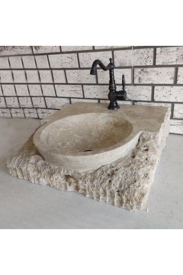 Traverten Masif Mermer Lavabo Traverten Masif Mermer Lavabo