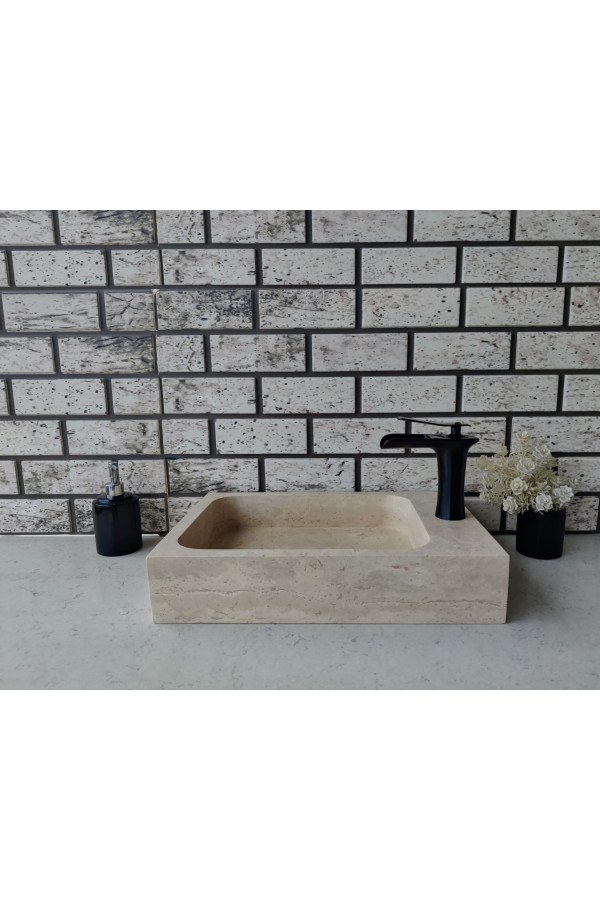 Traverten Mikro Mermer Lavabo Traverten Mikro Mermer Lavabo