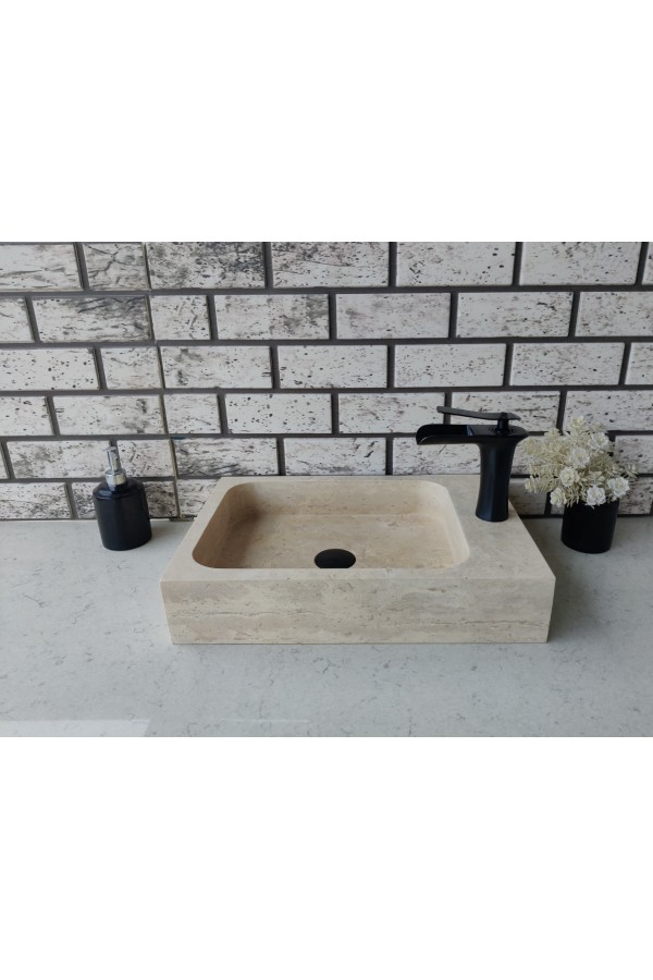Traverten Mikro Mermer Lavabo Traverten Mikro Mermer Lavabo