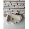 Traverten Naturel Elips Mermer Lavabo