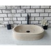 Traverten Oval Mermer Lavabo