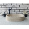 Traverten Oval Mermer Lavabo