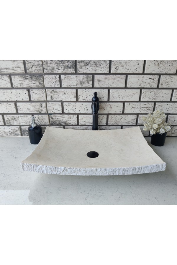 Traverten Yaprak Mermer Lavabo Traverten Yaprak Mermer Lavabo