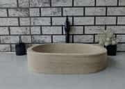 Traverten Oval Mermer Lavabo 3