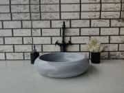 Homojen Teker Mermer Lavabo 1