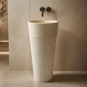 Traverten Külah Dikey Mermer Lavabo 1