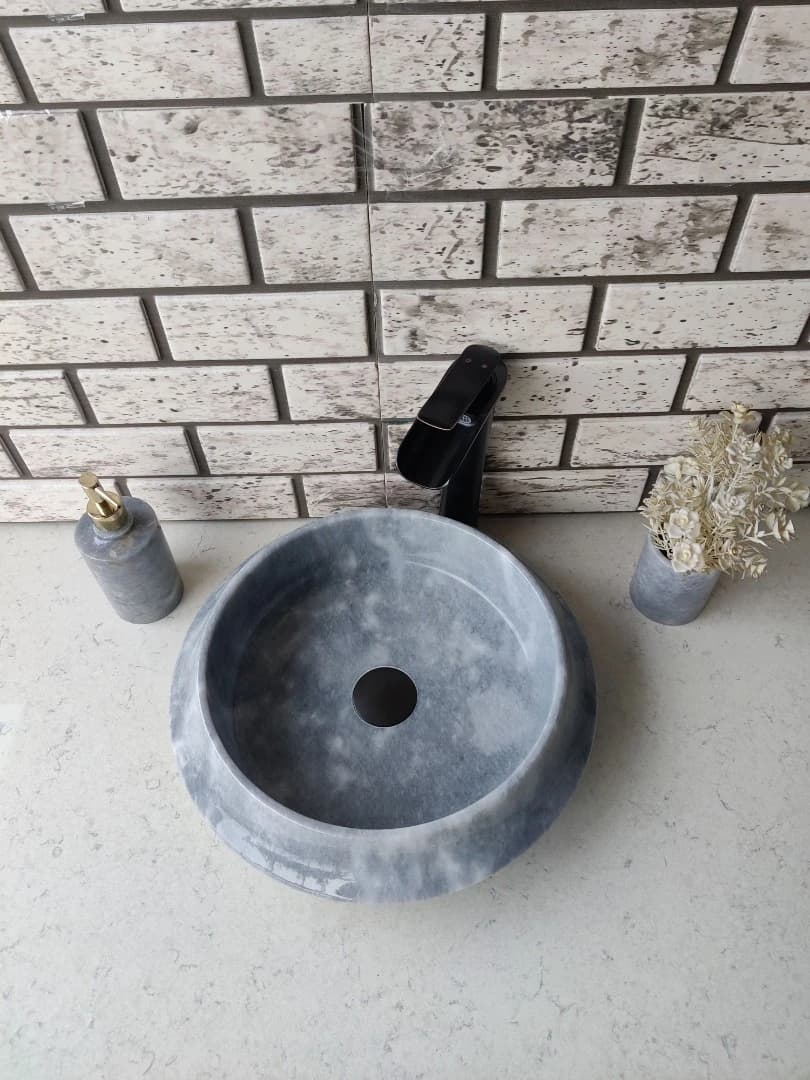 Gri Space Mermer Lavabo 3