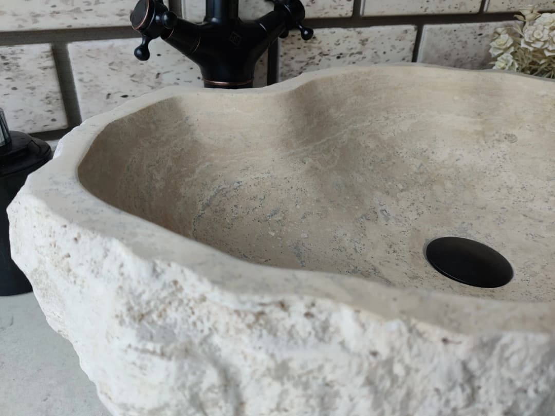 Traverten Messy Mermer Lavabo 5