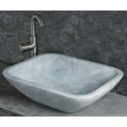 Gri Deep Köşeli Mermer Lavabo 2