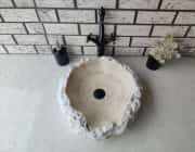 Traverten İnborn Patlatma Mermer Lavabo 5